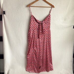 RTR Haney Jumpsuit‎ Red Patterned Women's Size 12